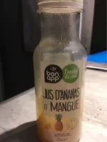 Mängden socker i Jus d’ananas et Mangue