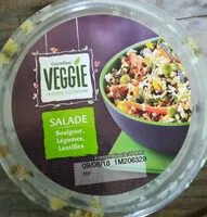 Mängden socker i Salade boulgour légumes lentilles