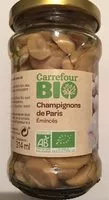 Mängden socker i Champignons de Paris émincés