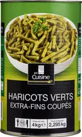 Mängden socker i Haricots verts extra fins