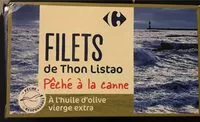 Mängden socker i Filets de Thon Listao Pêché à la canne