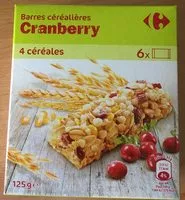 Mängden socker i Barres Céréalières - Saveur Cranberry