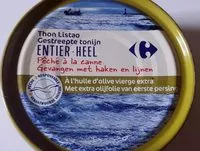Mängden socker i Thon entier à l'huile d'olive vierge extra