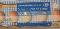 Mängden socker i Œufs frais de poules élevées au sol
