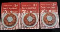Mängden socker i Crème entière Semi-épaisse 30% mg