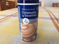 Mängden socker i Edulcorante ciclamatos y sacarinas