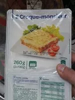 Mängden socker i 2 croque-monsieur