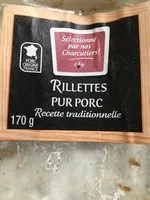 Mängden socker i Rillette pur porc