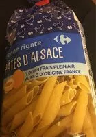 Mängden socker i Pâtes d'Alsace - Penne rigate