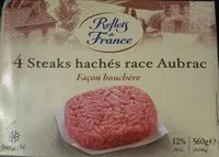 Mängden socker i 4 steacks hachés race Aubrac