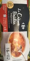 Mängden socker i CREME Brûlée Sachet d'éclats de Caramel