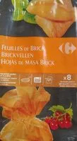 Mängden socker i Feuilles de brick Salé Sucré