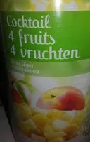 Mängden socker i Cocktail 4 fruits