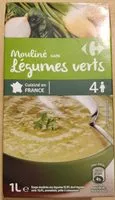 Mängden socker i Mouliné aux Légumes verts