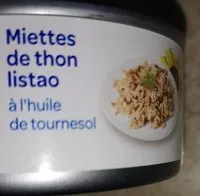 Mängden socker i Miettes de thon listao à l'huile de tournesol