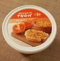 Mängden socker i Rillettes de thon à la tomate