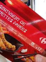 Mängden socker i Assortiment de Crevettes Panées