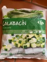 Frozen diced zucchinis