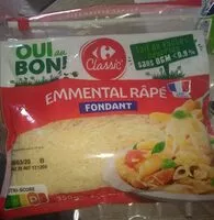 Mängden socker i EMMENTAL Râpé