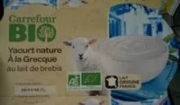 Mängden socker i Yaourt nature A la grecque au lait de brebis
