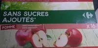 Mängden socker i Compote pomme sans sucre ajouté