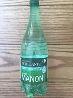 Mängden socker i eau minérale naturelle finement pétillante source manon