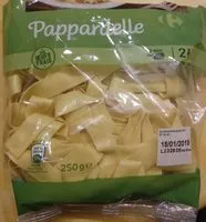 Mängden socker i Pappardelle aux oeufs frais