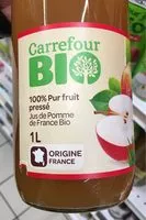 Mängden socker i Jus de pomme de France Bio