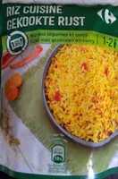 Mängden socker i Riz aux légumes et curry