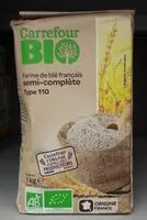 Mängden socker i Farine semi complète type 110