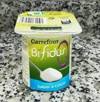 Mängden socker i Bifidus 0% sabor a coco