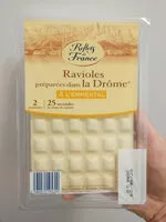 Mängden socker i Ravioles préparées dans la Drôme* à l'emmental