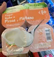Mängden socker i Yogur fresa y plátano