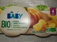Mängden socker i Purée pour bébé potiron, courge, butternut