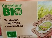 Mängden socker i Tostadas crujientes con centeno