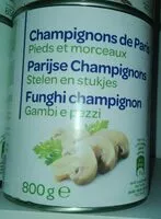 Mängden socker i Champignons de Paris Pieds et morceaux