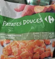 Mängden socker i Patates douces en cubes