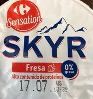 Mängden socker i Skyr Fresa 0%Mg