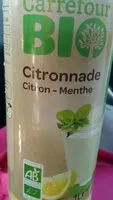 Mängden socker i Citronnade citron menthe bio