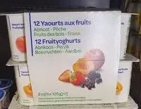 Mängden socker i 12 yaourts aux fruits