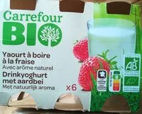 Mängden socker i Yaourt à boire à la fraise