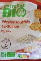 Mängden socker i Pétales soufflés au Quinoa Paprika