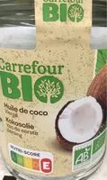 Mängden socker i Huile de coco vierge