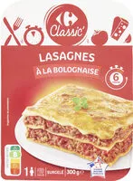 Mängden socker i Lasagnes à la bolognaise