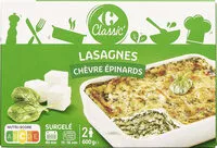 Mängden socker i Lasagnes chèvres épinards
