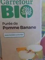 Mängden socker i Purée de pomme banane sans sucres ajoutés