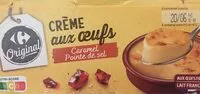 Mängden socker i Crème aux oeufs caramel pointe de sel