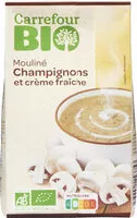 Mängden socker i Mouliné champignons et creme fraiche