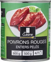 Mängden socker i Poivrons rouges entiers