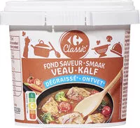 Mängden socker i Fond de veau dégraissé